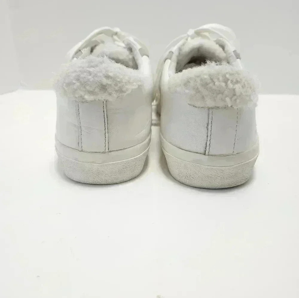 Madewell Womens Fashion Sneakers Size 10 White Sherpa - Picture 5 of 7
